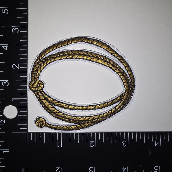 Lasso Embroidered Rope Patch Western Cowboy Rodeo - Picture 5 of 6